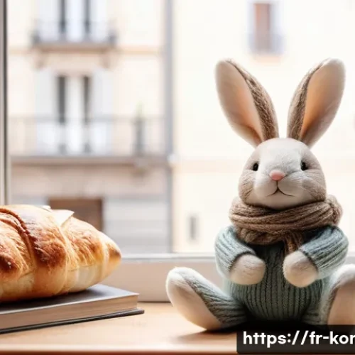 콩지래빗의 SNS 마케팅 - **Prompt for Instagram: "Cozy French Morning with Kongji Rabbit"**
    "A beautifully styled flat la...