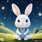 Home 18 콩지래빗 관련 서적 - A gentle, whimsical scene featuring Kongji Rabbit, a soft, expressive rabbit character with a mix of...