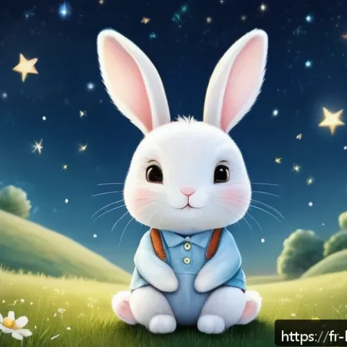 Home 30 콩지래빗 관련 서적 - A gentle, whimsical scene featuring Kongji Rabbit, a soft, expressive rabbit character with a mix of...
